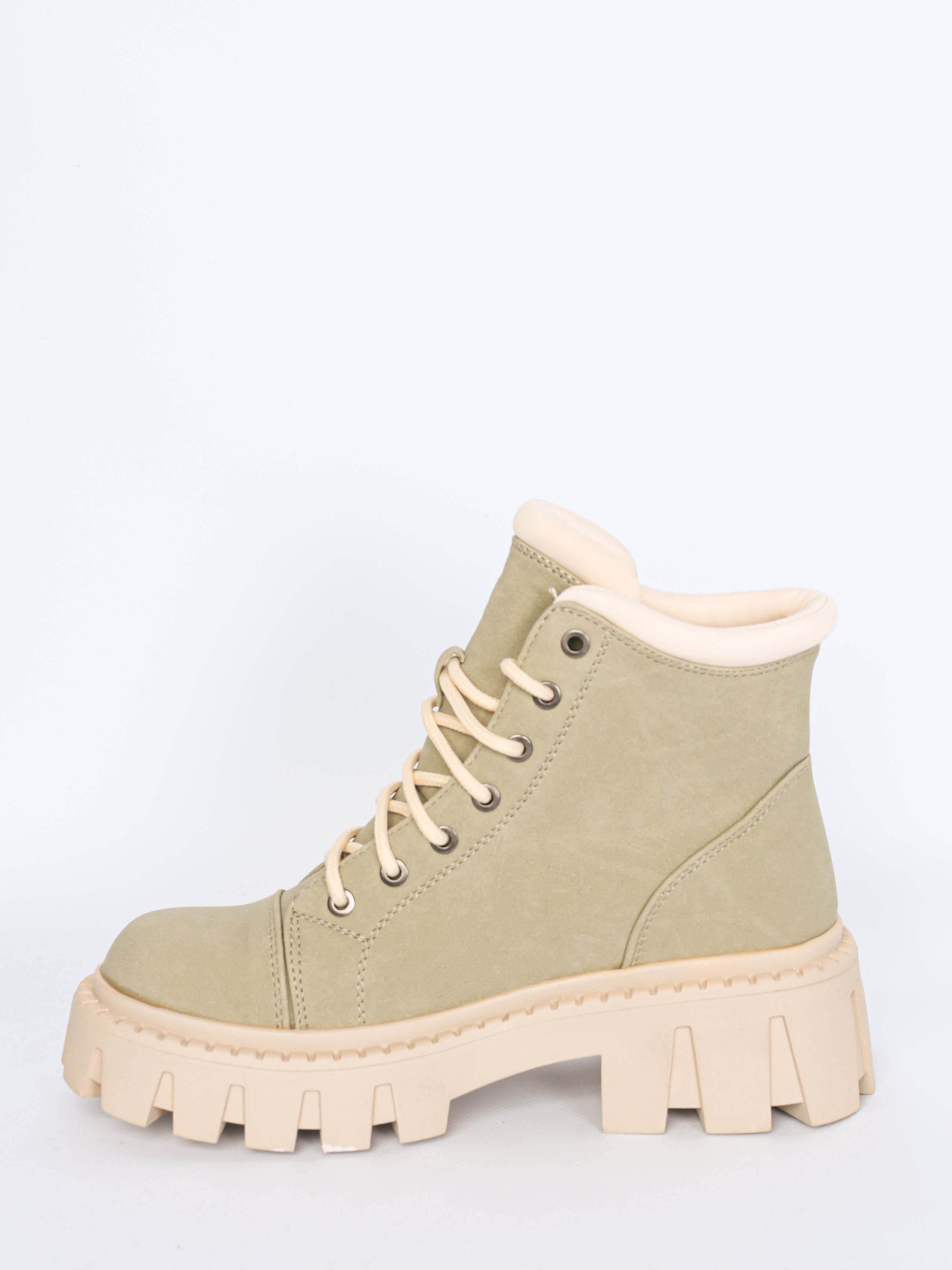 Støvler m. Snøre khaki by Krone 1