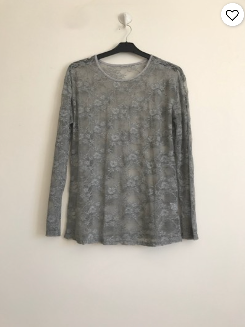 Lace mesh blouse