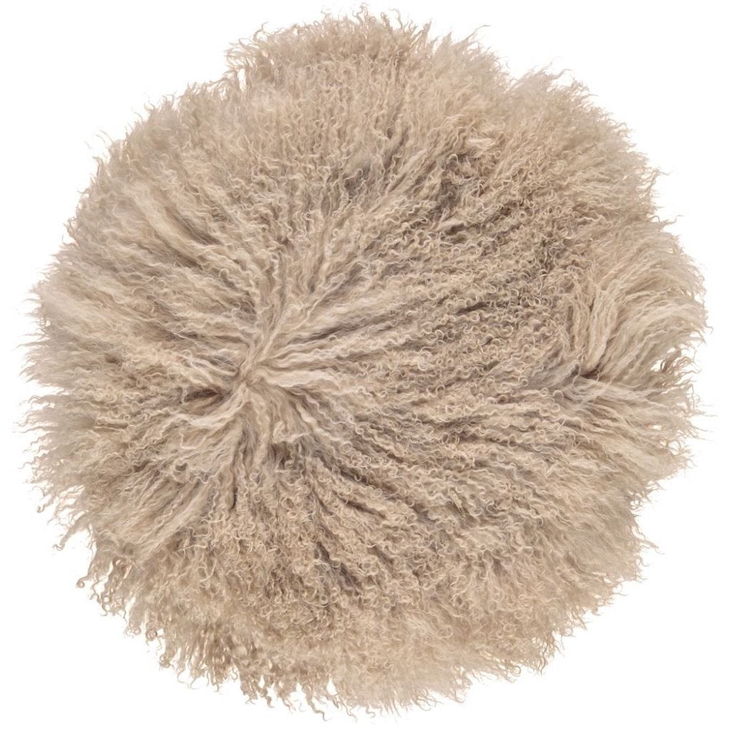 Cushion Cake Collection, Tibetan Sheepskin Ø62 cm