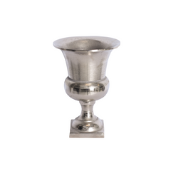 Small silver aluminum vase 21CM