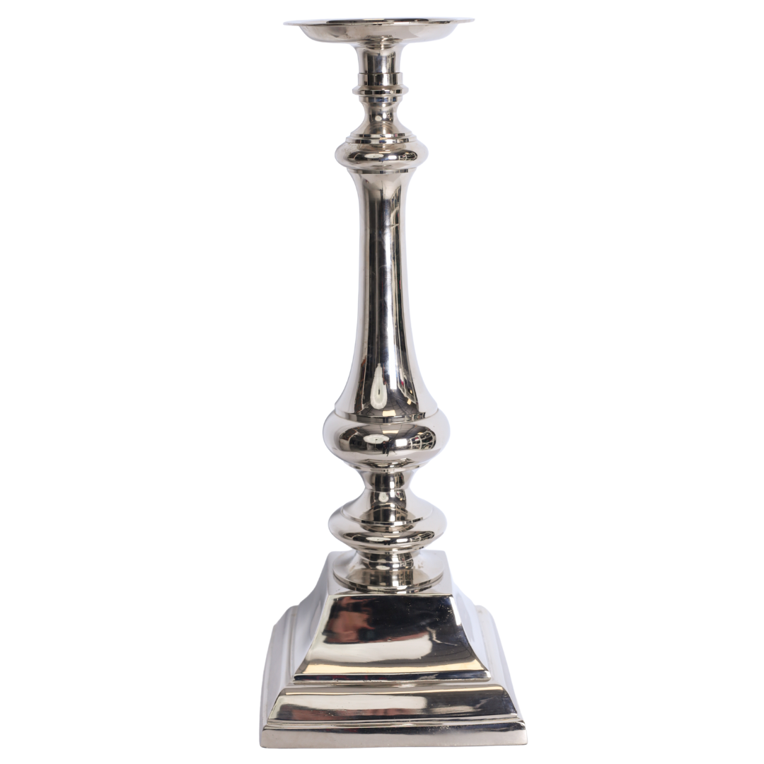 Silver candle holder 43cm