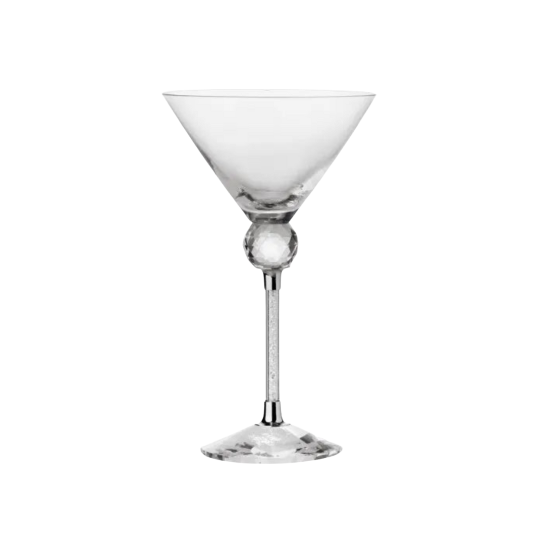 Martini glas med diamant 4.5x7.0x25.5x7cm