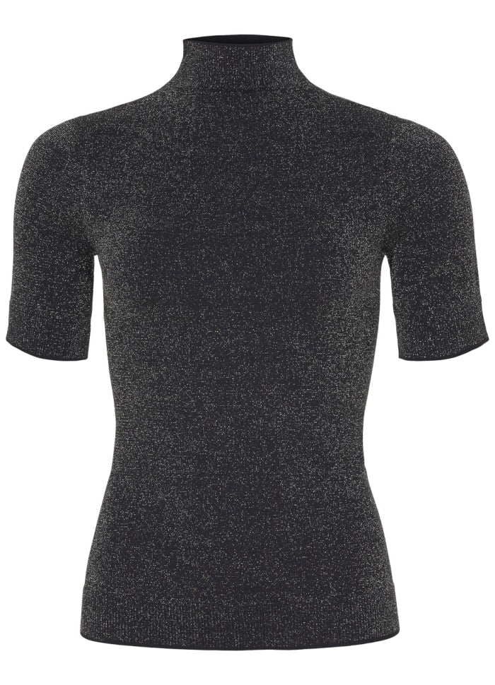 Tim & Simonsen Las Vegas Blouse Turtle SS Sort