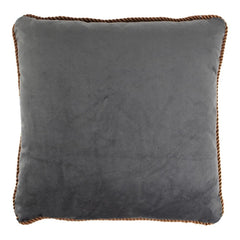 Velour pude med reb 45x45crn