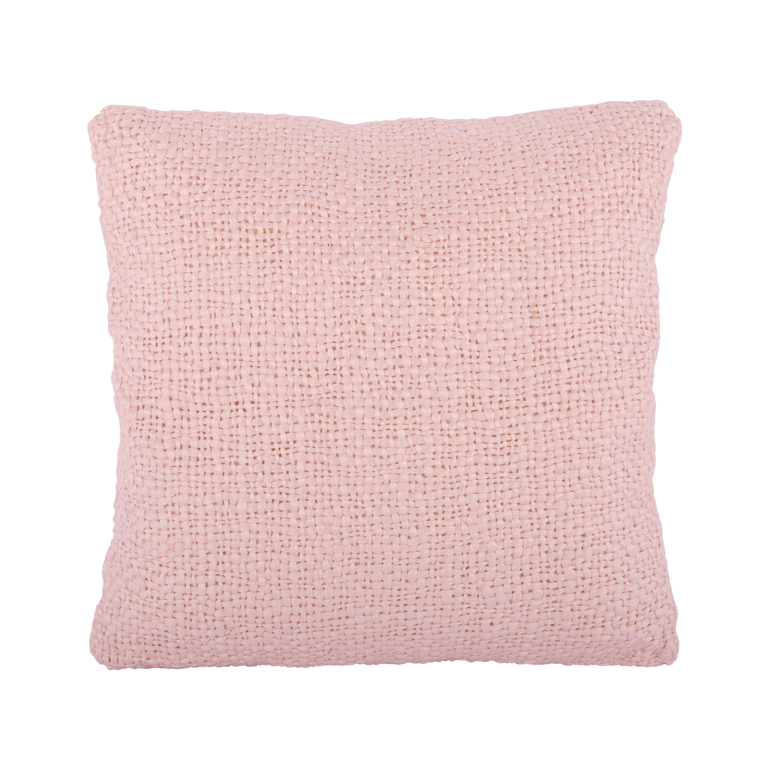Strikket pude 45x45 cm Rosa pyntepude i nordisk design by Collect