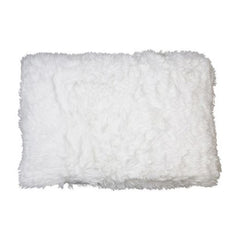 Imiteret Pels Pude Hvid 40x60 cm