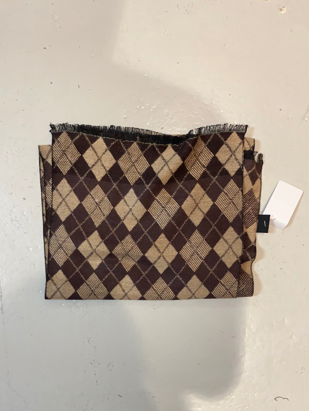 Cemile - Checkered Scarf Brown