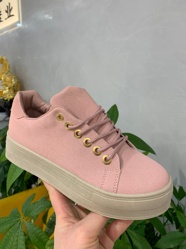 Klassiske sneakers m. tyk sål