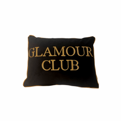 Cushion Glamour Velvet Black 40x60c