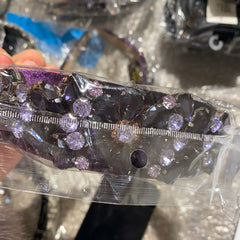 Headband with bling purple