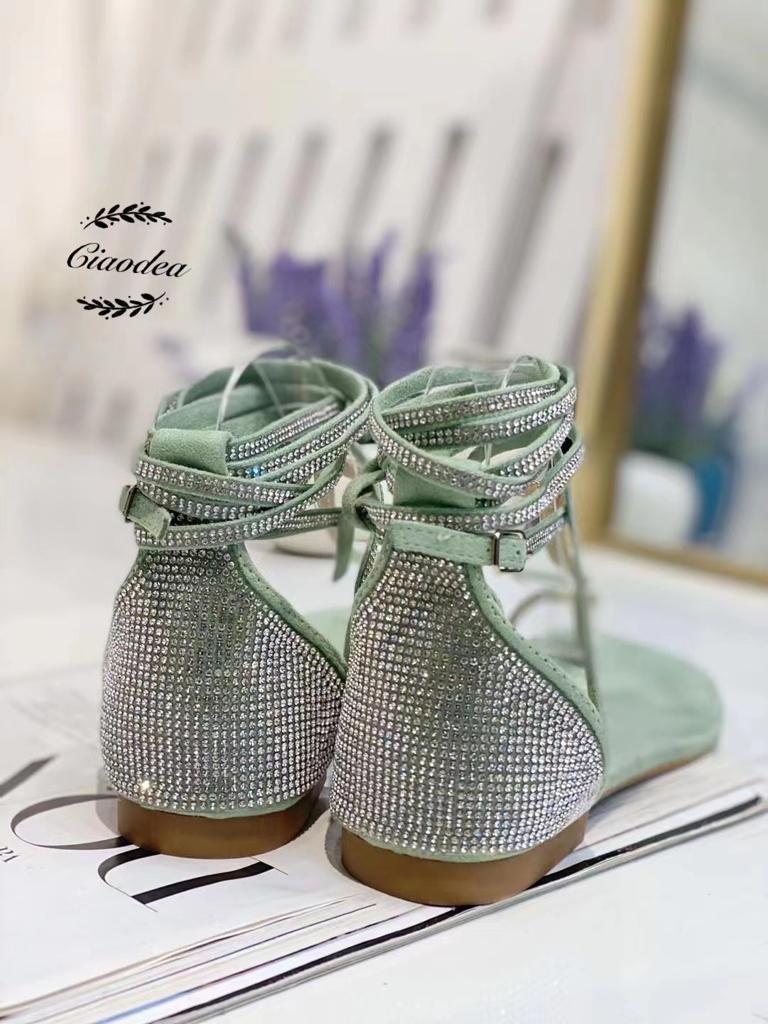 Sandaler m. tårem og bling bånd