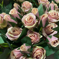 Rosenzweig, Minibluten x 5, 43cm, mauve
