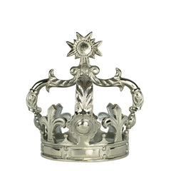 Sølv aluminiums krone 38x38x43cm