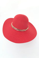 Sun hat with chain