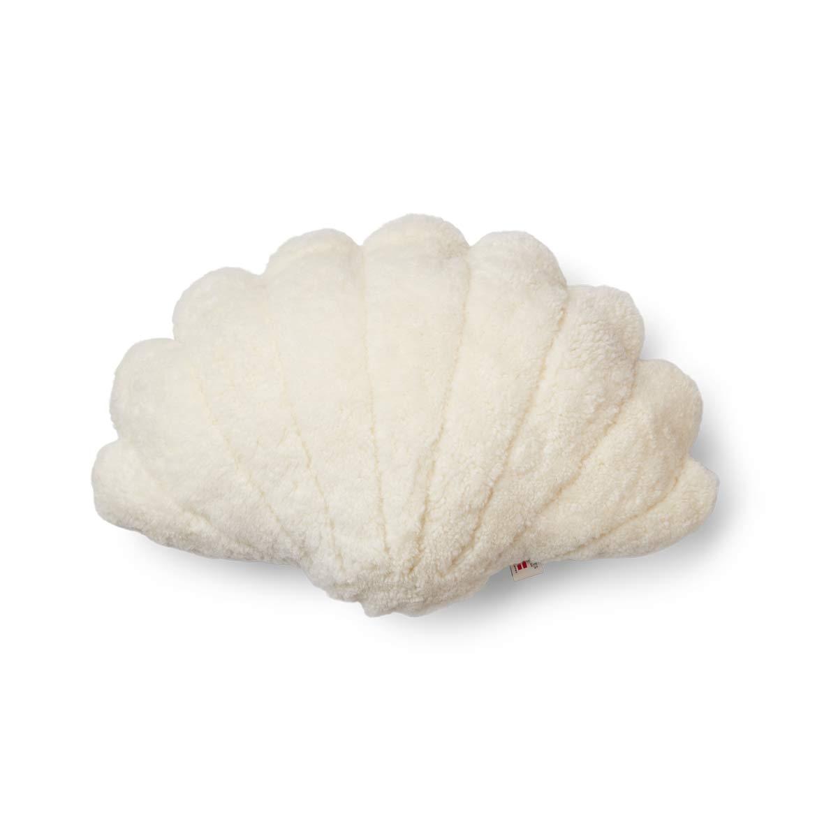 Shell Cushion Small 35x50 cm New Zealand Sheepskin, Curly