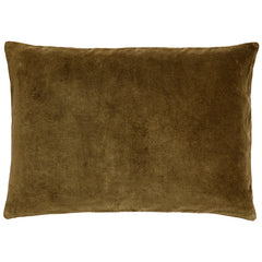Olive Velvet Cushion 50 x 70 cm