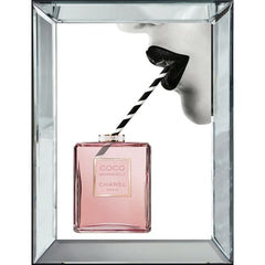 Billede med facet kant, Parfume Drink 70x4.5x90cm