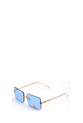Oblong sunglasses with tinted glass