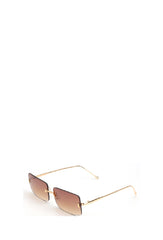Oblong sunglasses with tinted glass
