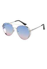 Round sunglasses with glitter