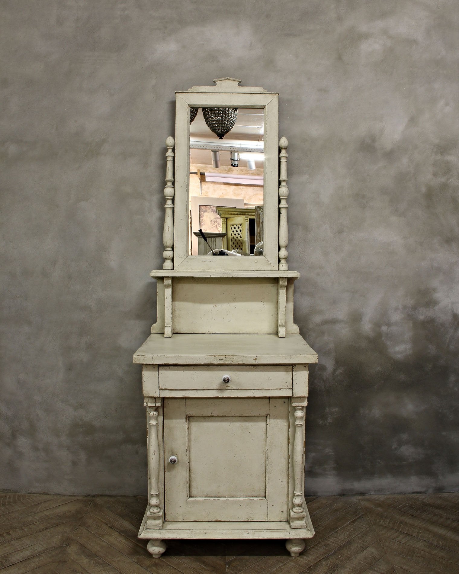 Toiletbord med spejl,