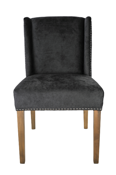 Dining table chair dark gray with ring at the back 51x64x85cm