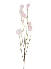 Blomst fjer lyserød 105cm