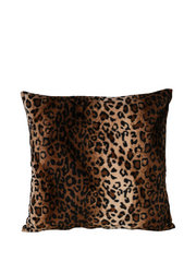 Pude med leopard 50x50cm