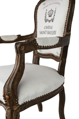 Antique chair with writing H95cm